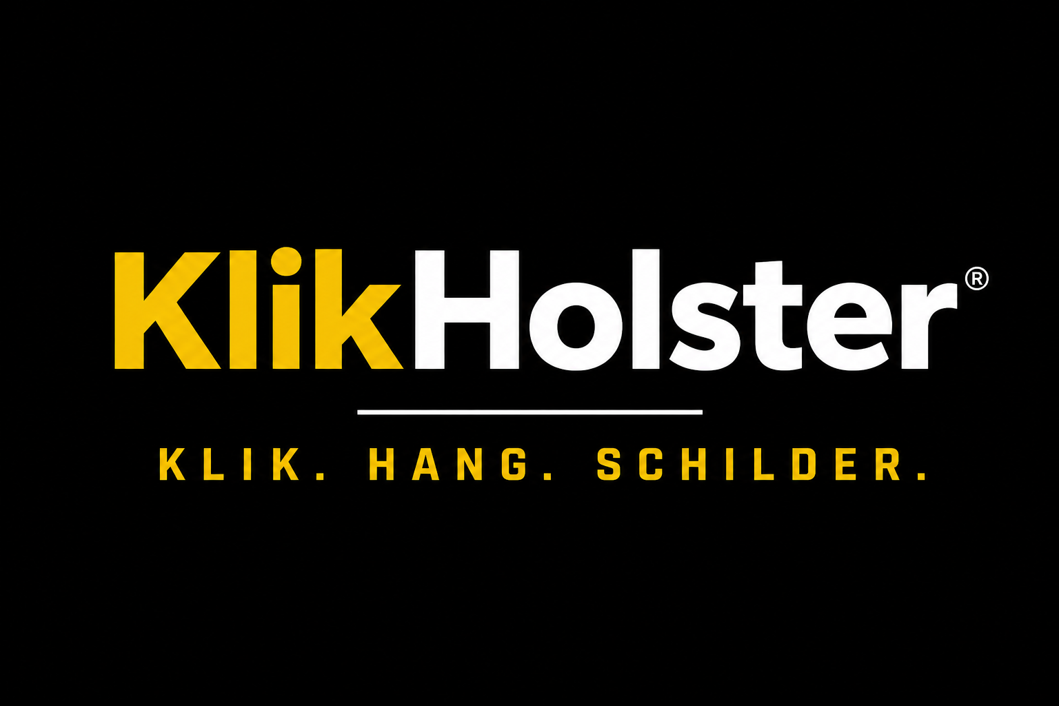 KlikHolster — Klik. Hang. Schilder.